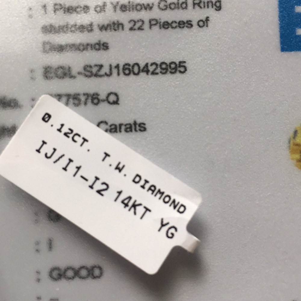 14k gold An diamond ring has paper work - Picture 5 of 9